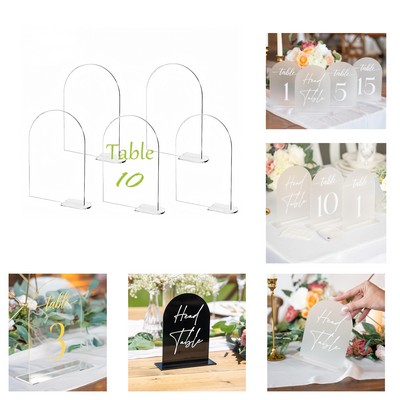 Acrylic Table Number