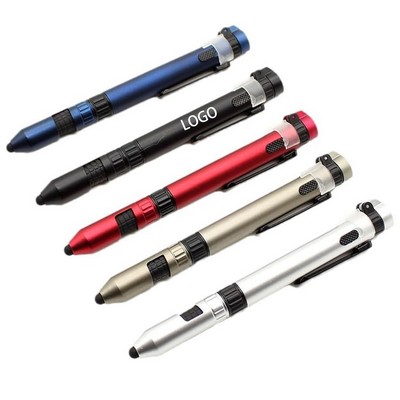 Outdoor Multi-Tool Pen With Led Light And Compass