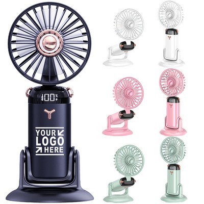 360° Digital Display Rechargeable Wall Fan