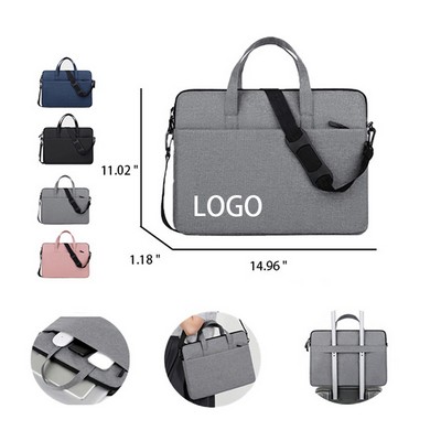 14" Laptop Bag With Carrying Handle With Shoulder Strap