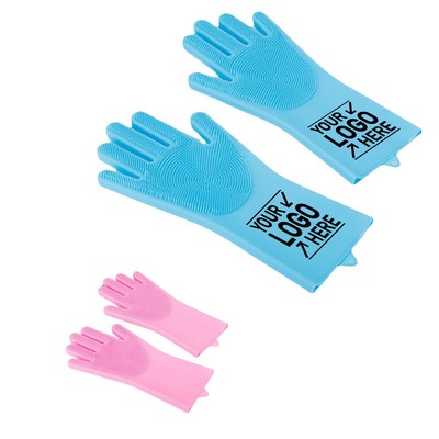 Silicone Pet Bathing Gloves