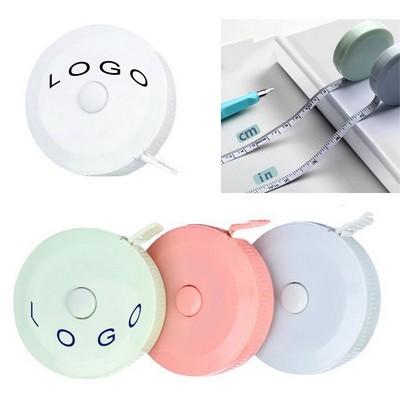 60" Plastic Mini Automatic Retractable Round Measure Tape