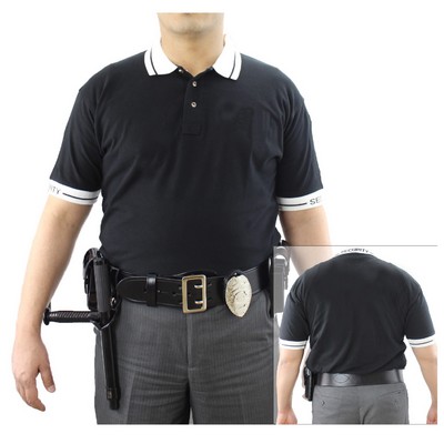 Polycotton Security Polo Shirt - Black