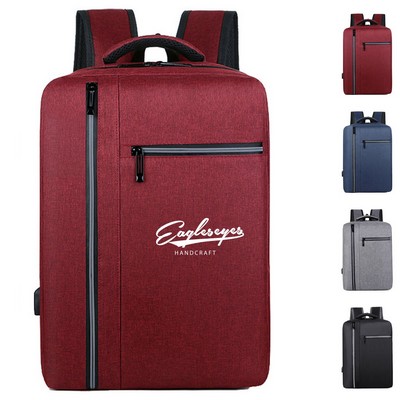 Water Resistant Polyester Backpack with File Divider & Easy Access Pocket