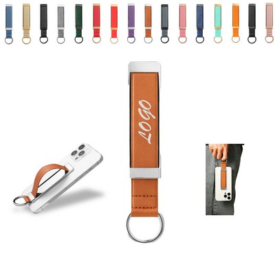 PU Leather Phone Back Adhesive Strap