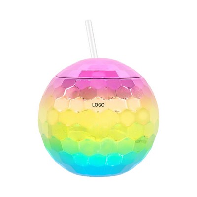 18oz Electroplated Disco Ball Cup
