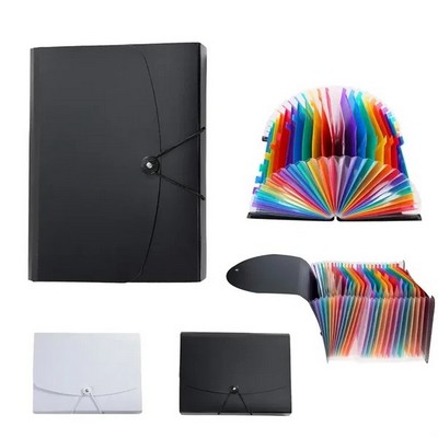A4 Accordion File Organizer – 13 Pocket Expandable Document Folder