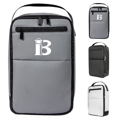 Lightweight Portable Ventilated Nylon Golf Shoe Bag
