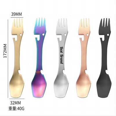 430 Stainless Steel Multifunctioanal Knife Fork Spoon