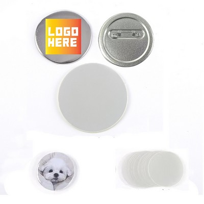 Round Tinplate Brooch