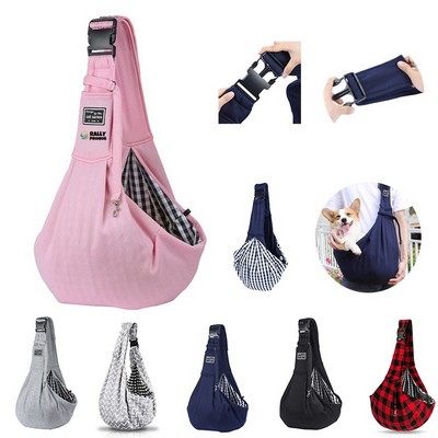 Reversible Soft Dog Carrier Sling Bag