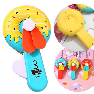 Children's Donut Hand-Pressure Fan