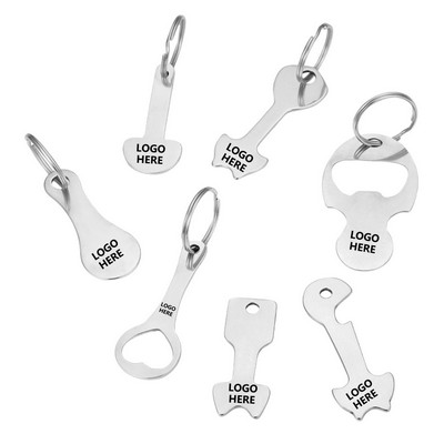 2-in-1 Bottle Opener Keychain