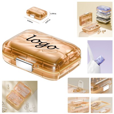 Premium 7-Day Sealed Pill Organizer Travel Case
