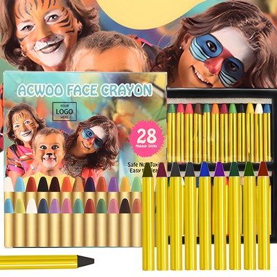 28 Color DIY Face Makeup Crayons