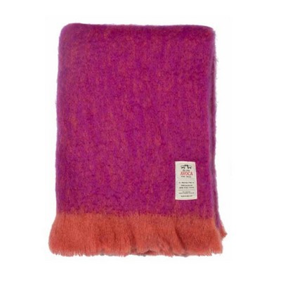 Avoca Fuschia Mohair Throw