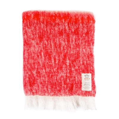 Avoca Ombre Red Mohair Throw