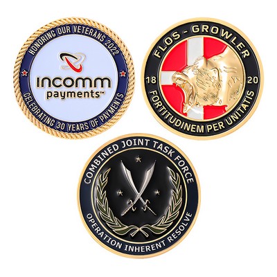 Zinc Challenge Coins