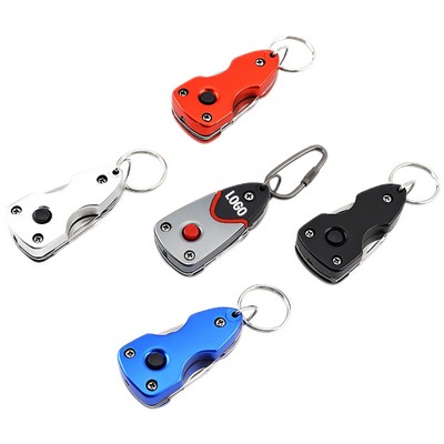 6-in-1 Multifunctional Keychain Tool with LED Light