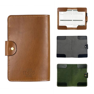 Leather Golf Scorecard Book