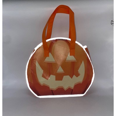 Reflective Halloween Pumpkin Tote Bag