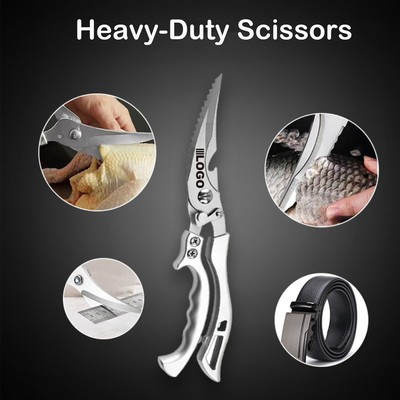 Heavy-Duty Stainless Steel Kitchen Scissors