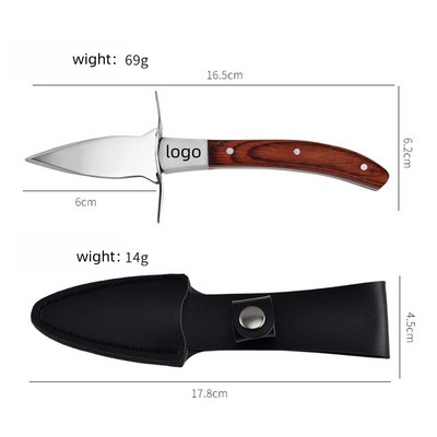Heavy-Duty Cut-Proof Stainless Steel Oyster Knife
