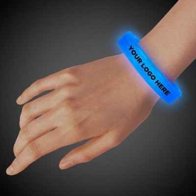 Blue Deluxe Triple Wide X-Large 9" Glow Bracelet