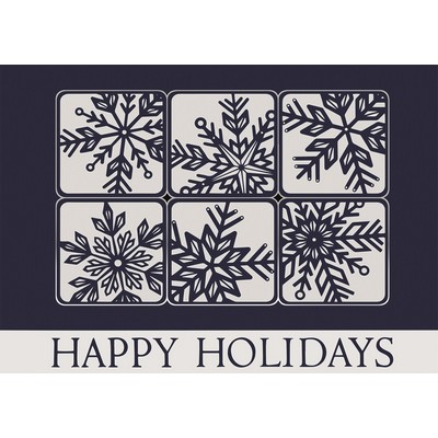 Silvery Snow Holiday Cards