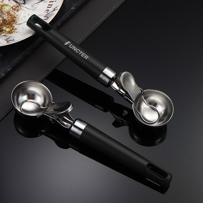 304 Stainless Steel Ice Cream Scoop with Trigger Release Heavy Duty Ice Ball Maker