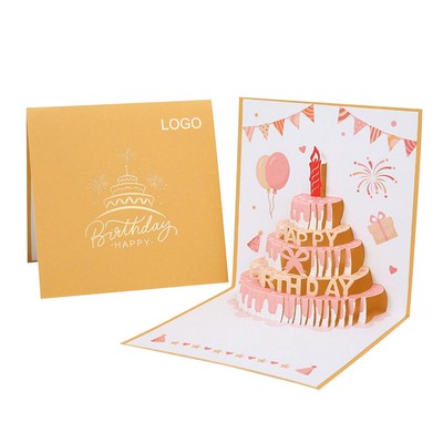 3D Happy Birthday Pop Up Card with Envelopes