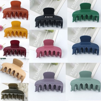 Neutral Rectangle Hair Claw Clips Hair Clips