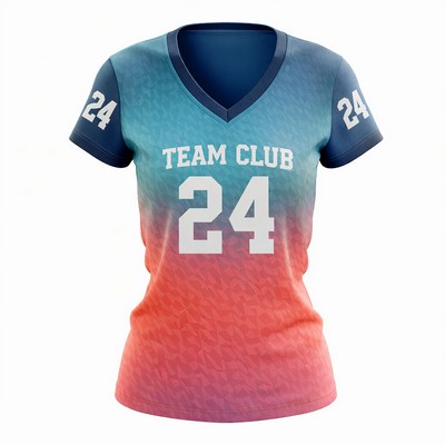 Women's Sublimated Football Fanwear Jersey 140 GSM
