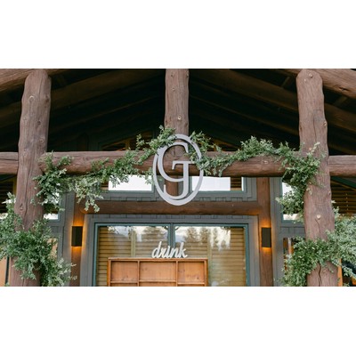 Metal Sign with Custom Initials