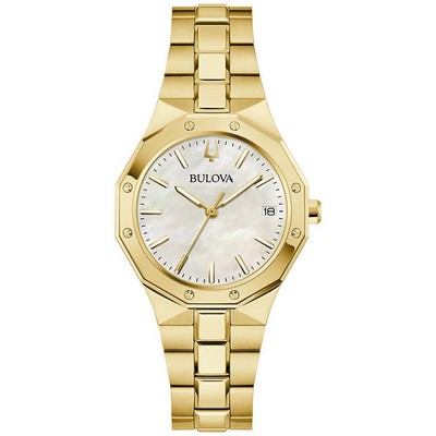 Bulova Ladies' Prestige Stainless Steel Bracelet Watch White Dial