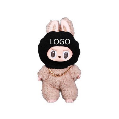 Doll Funny Headband & Big Gold Necklace