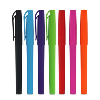 5.5''L Custom Promotional Colorful Plastc Gel Ink Pen