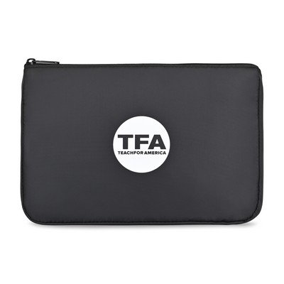 Arlo Recycled rPET Zippered Pouch - Black