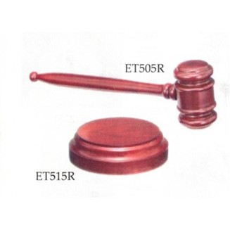 Walnut Gavel finished in Rosewood with removable head