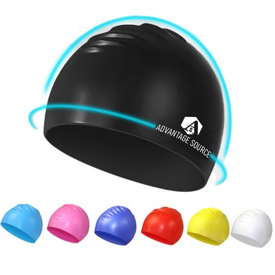 Durable Silicone Swim Cap For Adults