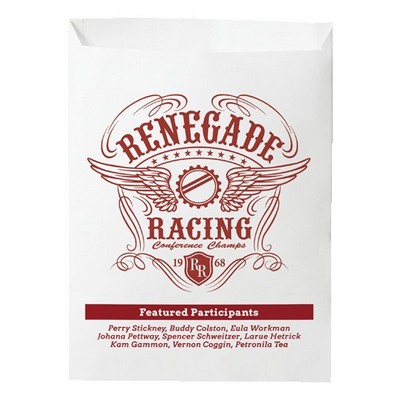 One Color 1-Sided Merchant Paper Bags (7.5" x 10")