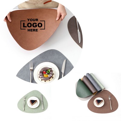 Droplet Shape Stain Resistant Faux Leather Placemats