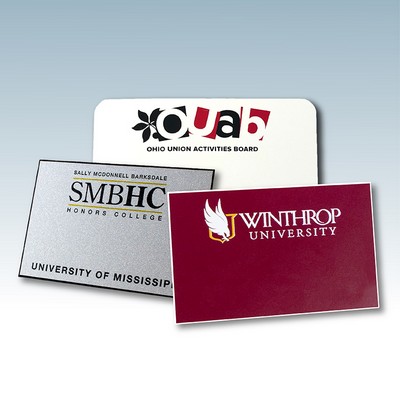 Plastic Printed Blank Name Tags - Logo w/No Names