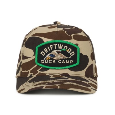 5-Panel Generic Camo Solid Back Cap