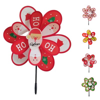 Christmas Outdoor Spinning Pinwheel Yard Decoration