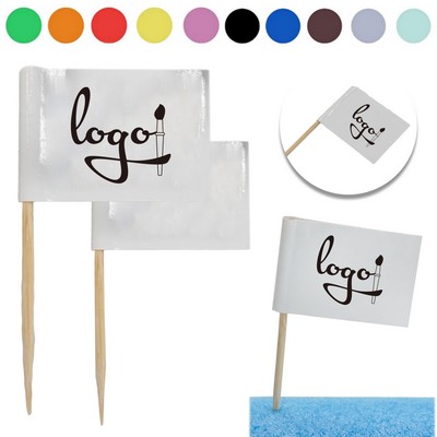 Custom Full-color Toothpick Flags Assorted Designs