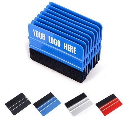 Hand Applicator Squeegee Tool With Felt Edge