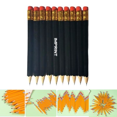 Golf Pencil Hex Shape With Eraser