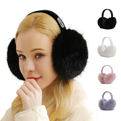 Multi-Colored Plush Earmuffs