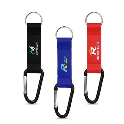 3/4" Custom Dye Sub Pocket Carabiner Lanyard